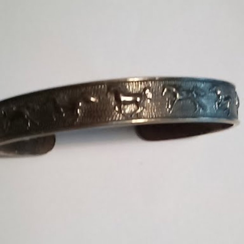 Silver Bangle Bracelet - image 2
